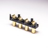 20 piezas conector BNC de 4 agujeros hembra tipo DIP montaje en PCB chapado en oro de 90 grados