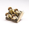 20pcs 4 Holes BNC Connector Right Angled Female Through Hole PCB Mount Gold Plating