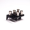 5 Holes BNC Connectors 90 Degree Female Through Hole for PCB Mount 75 Ohm