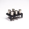 5 Holes BNC Connectors 90 Degree Female Through Hole for PCB Mount 50 Ohm