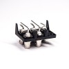 5 Holes BNC Connectors 90 Degree Female Through Hole for PCB Mount 75 Ohm