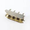 90 Degree BNC Connector for PCB Four Rows Female Through Hole