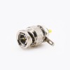 BNC Connector Male Straight Cable Mount Solder With Nut Ground