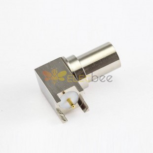 BNC Connector Female Right Angle PCB Mount Through Hole