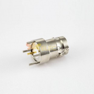 BNC Connector for PCB Mount Female Through Hole 180 Degree