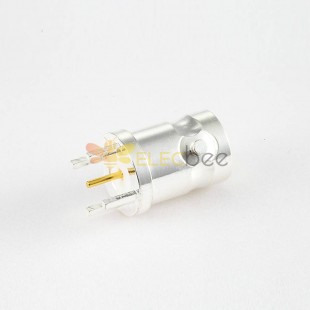 BNC Connector for PCB Mount Female Straight Through Hole