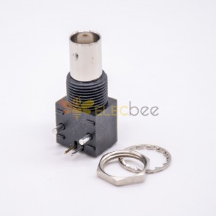 20pcs BNC Connector Auto Black Angled Jack for PCB