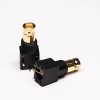 BNC Connector Female 90 Degree Gold Plated Black for PCB