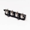 BNC Connector Female Coaxial 4x1 Angled PCB Mount 50 Ohm