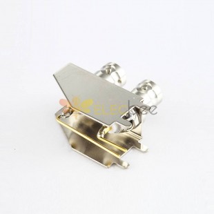 BNC Connector Female Right Angle Nut Through Hole for PCB