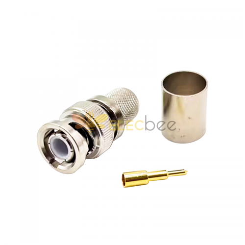 BNC Connector For RG 213 Male Straight Cable Mount Crimp For RG213/SYV50-7