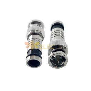 BNC Connector for RG6 Coaxial Male Straight Cable