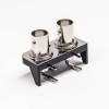 BNC Connector PCB Mount Dual Angled Female