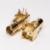 20pcs BNC Connector PCB Mount Right Angled Female Through Hole Gold Plating