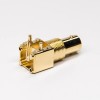 20pcs BNC Connector PCB Mount Right Angled Female Through Hole Gold Plating 75 Ohm