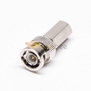 BNC Connector Plug RF Coaxial Connector Male Clamp Type to Cable 50 Ohm