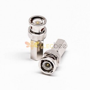 20pcs BNC Connector Plug RF Coaxial Connector Male Clamp Type to Cable 50 Ohm
