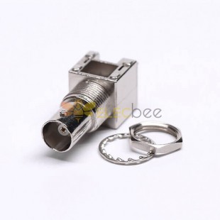 BNC Connector Straight 75Ohm Nickel Plated Femelle pour PCB Mount