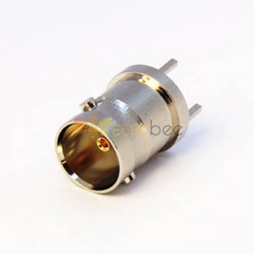 BNC Connector Through Hole Straight Female for PCB Mount Through Hole 75Ohm
