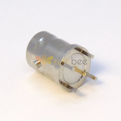 20pcs BNC Connector Through Hole Straight Female for PCB Mount Through Hole 75 Ohm