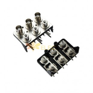 20pcs BNC Connector to RCA 2x3 Female for PCB Mount 50 Ohm