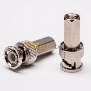 20pcs BNC Connector Twist on Straight Male for Cable