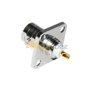 Bnc Conector Wall Mount 4 Hole Square Flange Jack BNC Conector Wall Mount 4 Hole Square Flange Jack
