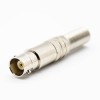 BNC Connector With Cable Female Straight Cable RG59 Solder Cup Bayonet
