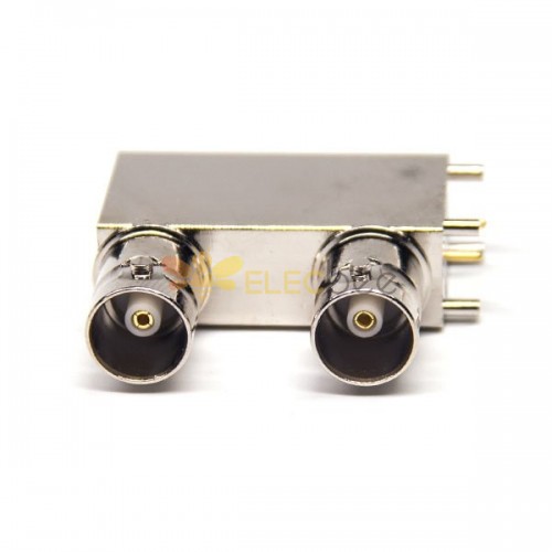 20pcs Bnc Double Female Connector Angled DIP Type for PCB Mount