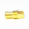 20pcs BNC Female Connector Gold Plating Angled Degree for PCB Mount 1.7mm Through Hole 75Ohm