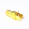 20pcs Connettore femmina BNC Placcatura in oro Gradi ad angolo per montaggio su circuito stampato 1.7mm Foro passante 75Ohm