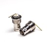 BNC Female Connector Right Angled Nickel Plating RollingType 75 Ohm