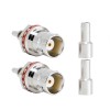 BNC Female Connector Straight 75 ohm RF Connector Waterproof Crimp Type for RG174