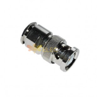 BNC Male Connector 50 Ohm Straight Clamp Type 50 Ohm