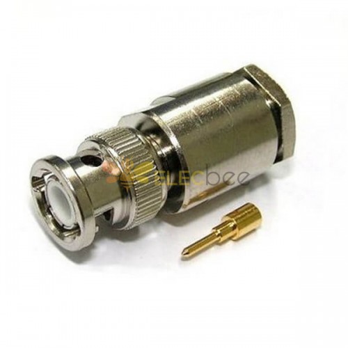 BNC Male Connector Clamp Coaxial Cables 75 Ohm
