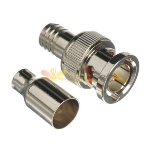 BNC Male Connector Crimp Type For Cable