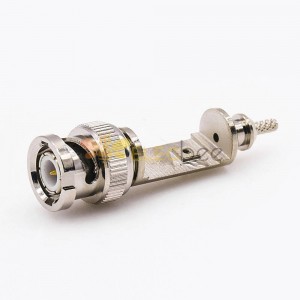 BNC Male Straight Connector Crimp For Cable