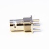 20pcs BNC Panel Mount Connector for PCB Mount 3.0mm Edge Mount Nickel Plating