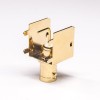 BNC Quick Connector 90 Degree Female PCB Mount Through Hole Gold Plating