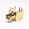 20 peças BNC Conector rápido 90 graus Fêmea PCB montagem através do orifício banhado a ouro