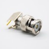 BNC Right Angle Zinc Alloy Male Connector for PCB