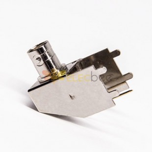 BNC Jack Connector Right Angle Through Hole for PCB Mount 50 Ohm