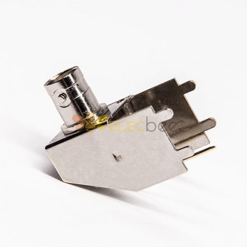 BNC Jack Connector Right Angle Through Hole for PCB Mount