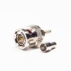 BNC Straight Plug Connector Crimp Type for Coaxial Cable 50 Ohm