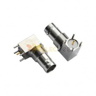 20pcs BNC connector Angled Jack for PCB Mount 50 Ohm