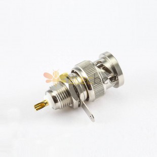 Cable BNC Ground Connector Male Straight Rear Bulkhead Solder