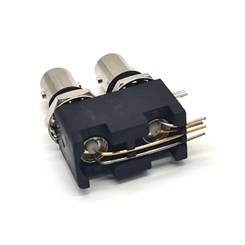 Coaxial à BNC Connector Dual Female Angled pour PCB Mount