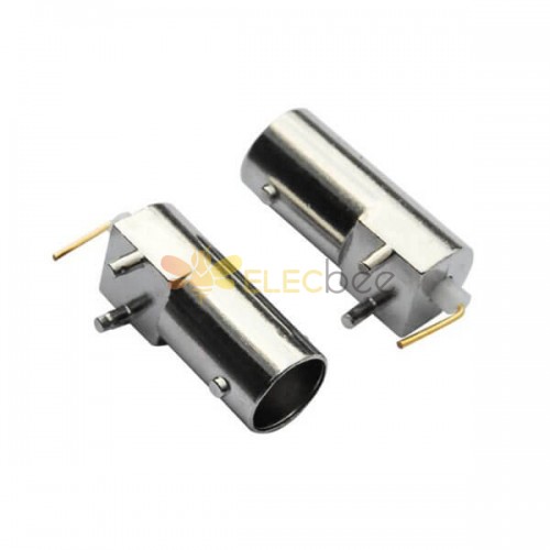 20pcs BNC Connector Angled Female for PCB 75 Ohm