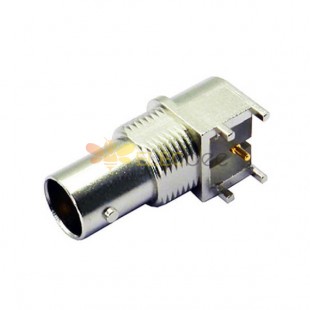 Female 90 Degree HD BNC Connector for PCB 75 Ohm