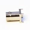 Female HD BNC Connector 17.5mm High with a Long Body 180 Degree Through Hole